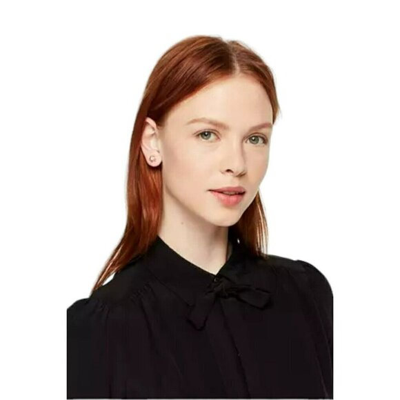 Kate Spade New York Lady Marmalade Rose Gold Stud Crystal Earrings - Picture 3 of 4